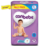 Canbebe Diapers XXL | Size 6 | 58 Pcs